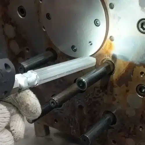 Removing residue from medical molding