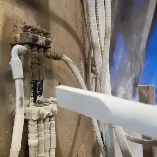 Removing contaminants in salt mine