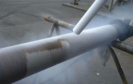 Plastic removal from plastic processing equipment