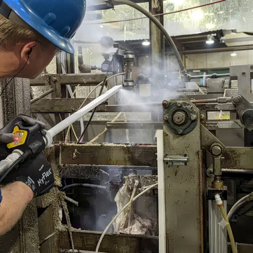 Packaging lines - glue removal