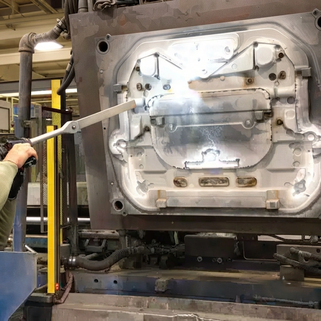 Removing refractory coating
