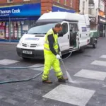 Chewing gum and road mark removal