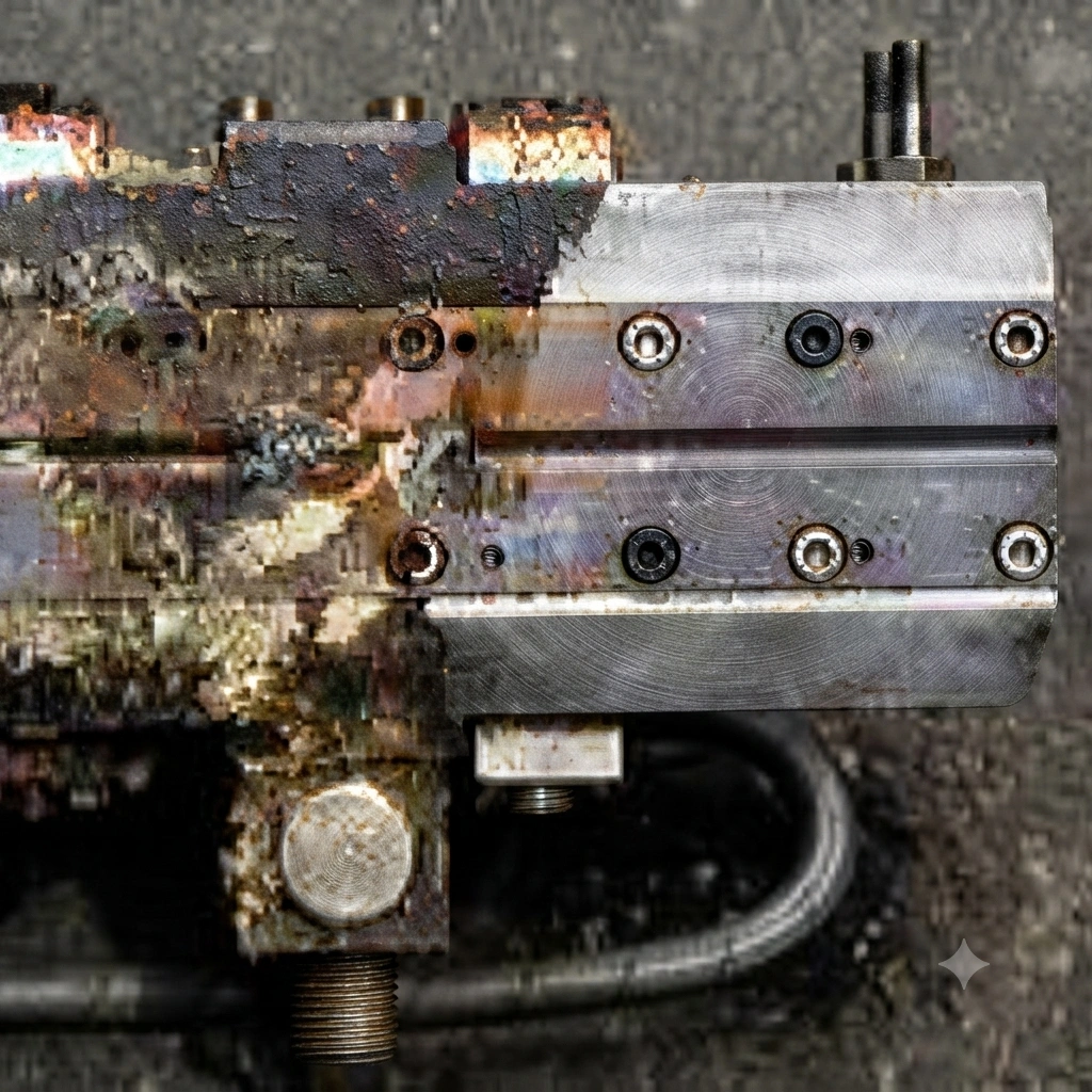 Cleaning hotmelt nozzle systems
