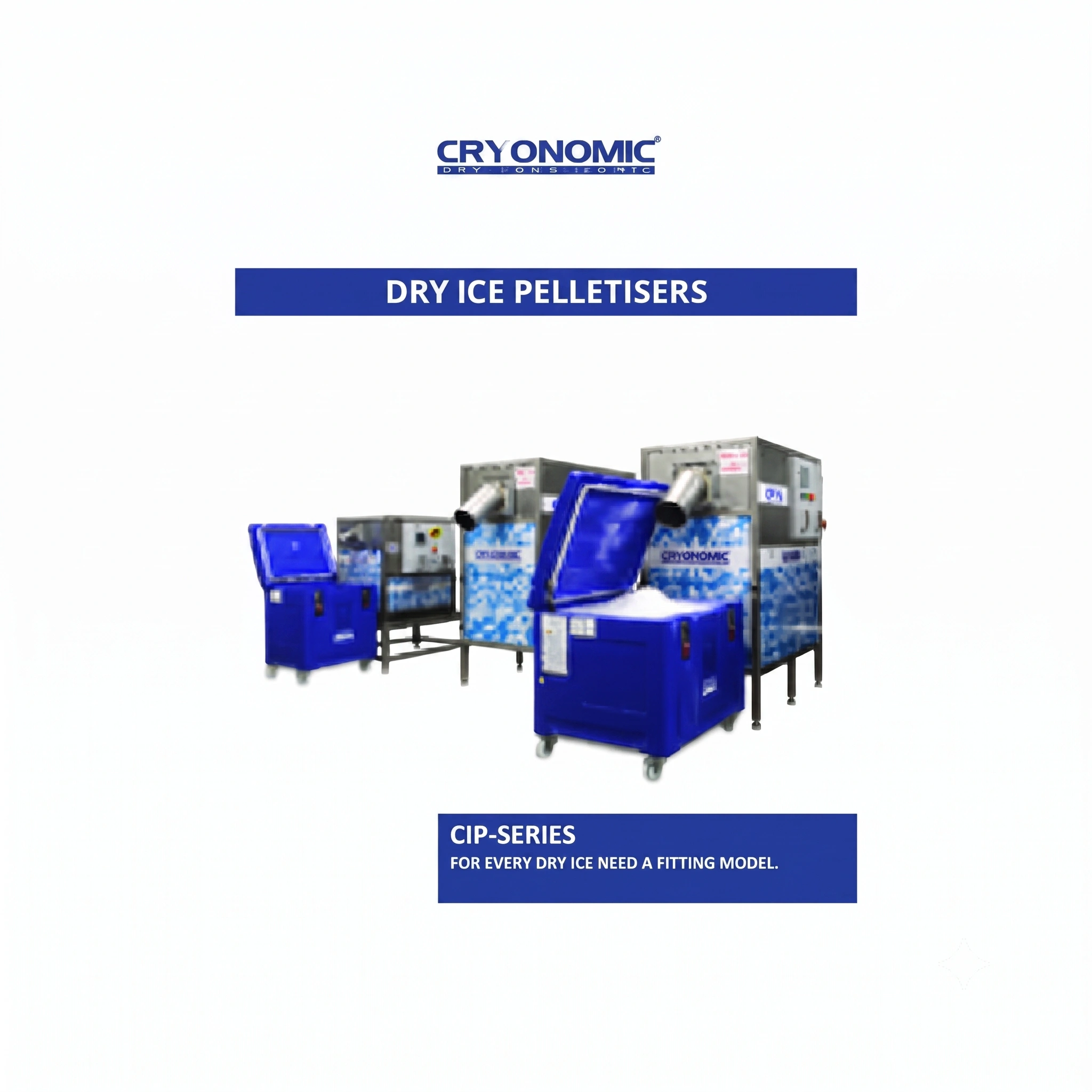 Dry ice pelletisers