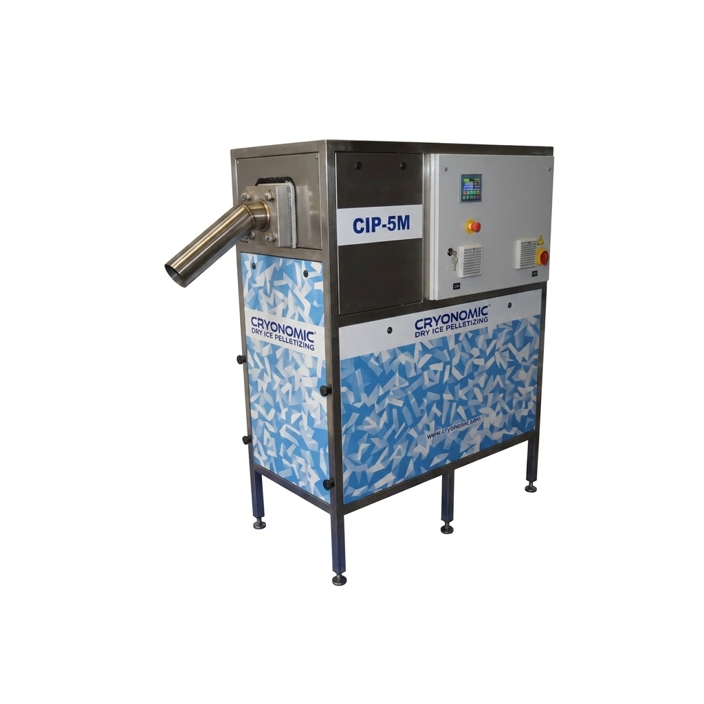 Dry ice production machine