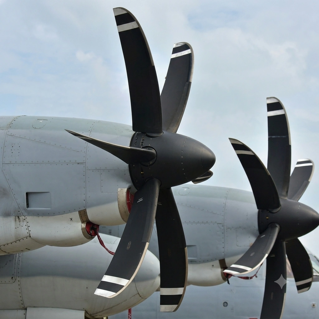 Cleaning airplane parts