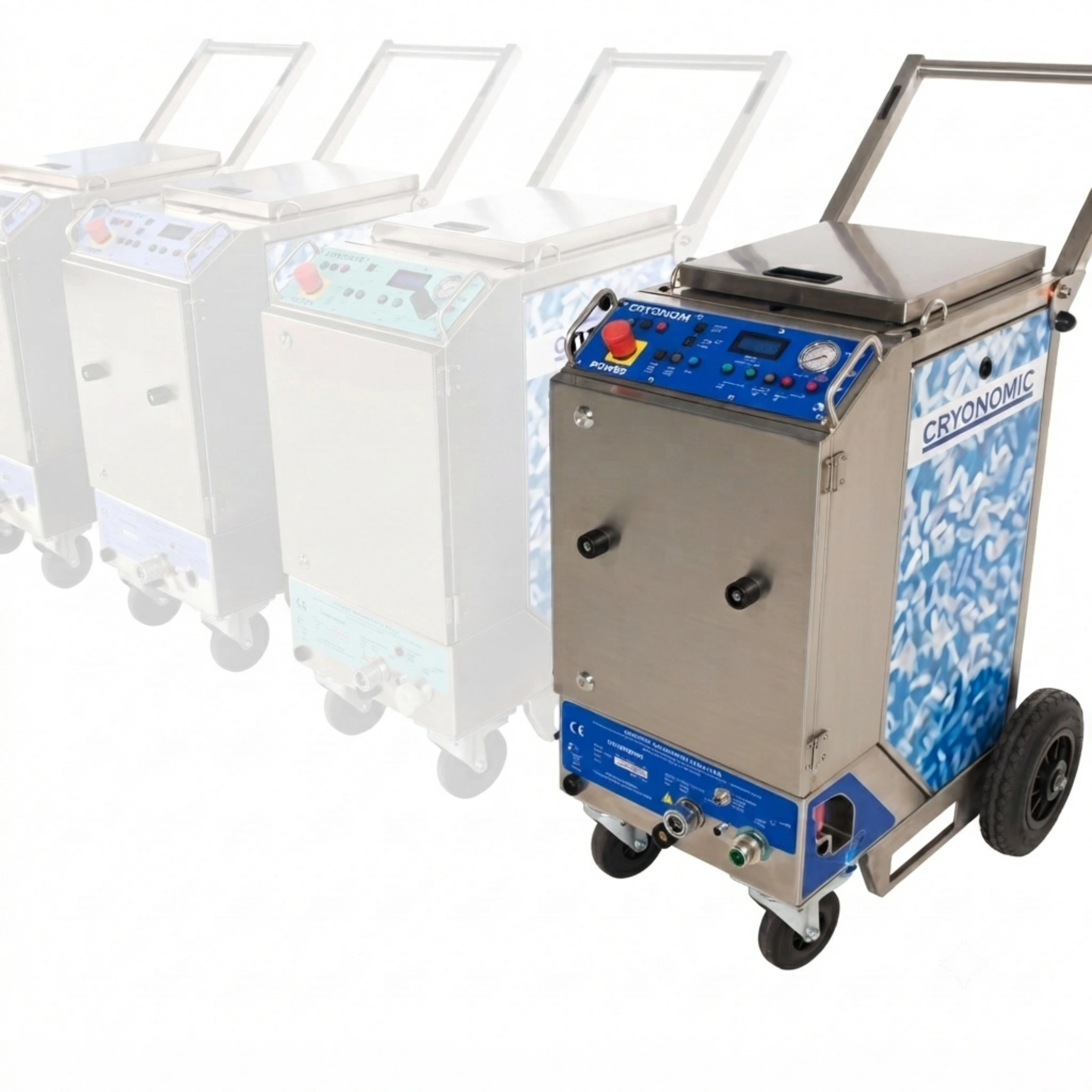 Dry ice blasting machines (manual or automated)